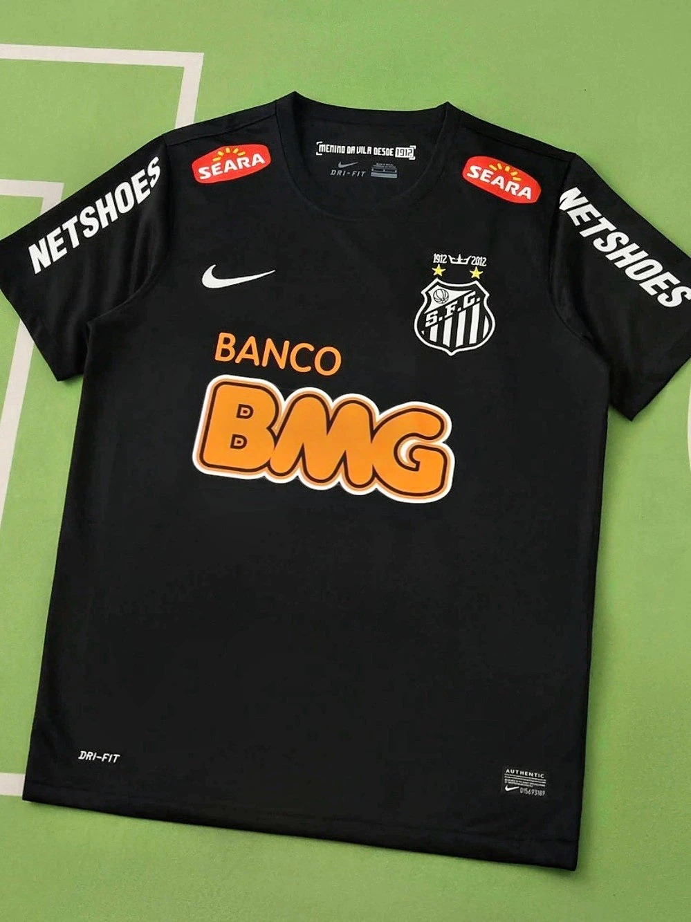 Nike Santos FC 2012 Neymar Jr #11 Black Special Edition Jersey & Orange Jersey